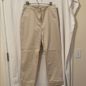Ann Taylor Factory Cream Straight Leg Pants